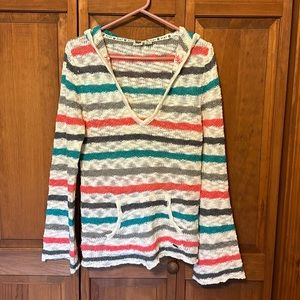 Roxy Knit Long Sleeve Hooded Sweater top
